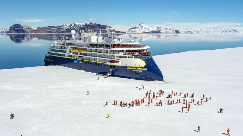 National Geographic Resolution in the ice in Antarctica (Photo: Lindblad Expeditions)