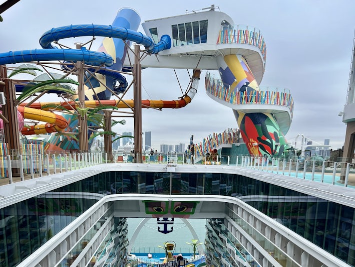 Waterslides in Thrill Island on Icon of the Seas (Photo: Chris Gray Faust)