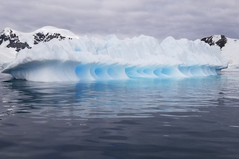An ice sculpture floats in the waters of Antarctica. (Photo: Colleen McDaniel)