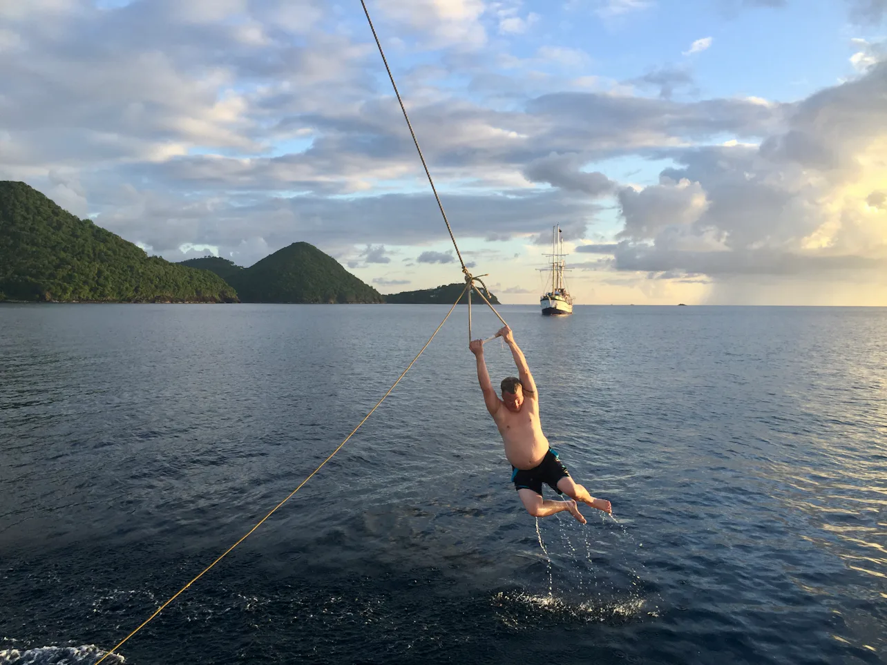 Boat Transfer Using Swing Rope Caribbean or Mediterranean -- Which Destination is Best for a Sailing ...