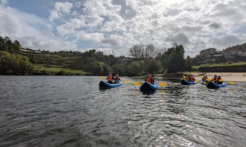 Kayakers from Avalon Alegria take to the Douro River for a morning of paddling. (Photo: Colleen McDaniel)