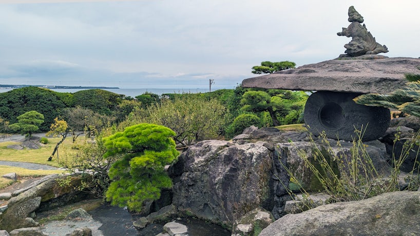 Chiran Samuri Residence Gardens in Minamikyushu, Kagoshima, Japan is a popular visit on cruise ship excursions. (Photo: John Roberts)