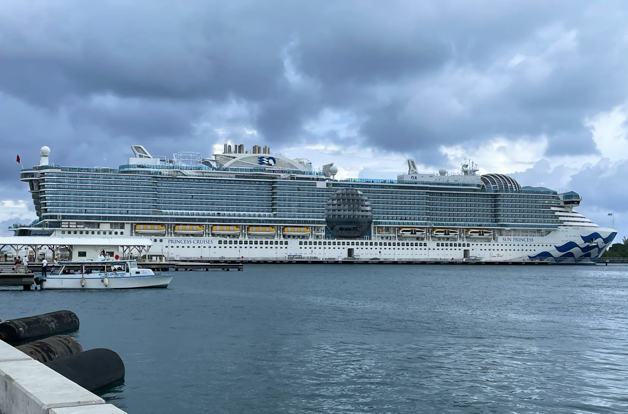 Sun Princess made her maiden call in Nassau, Bahamas on October 13th, 2024 (Photo: Ming Tappin)