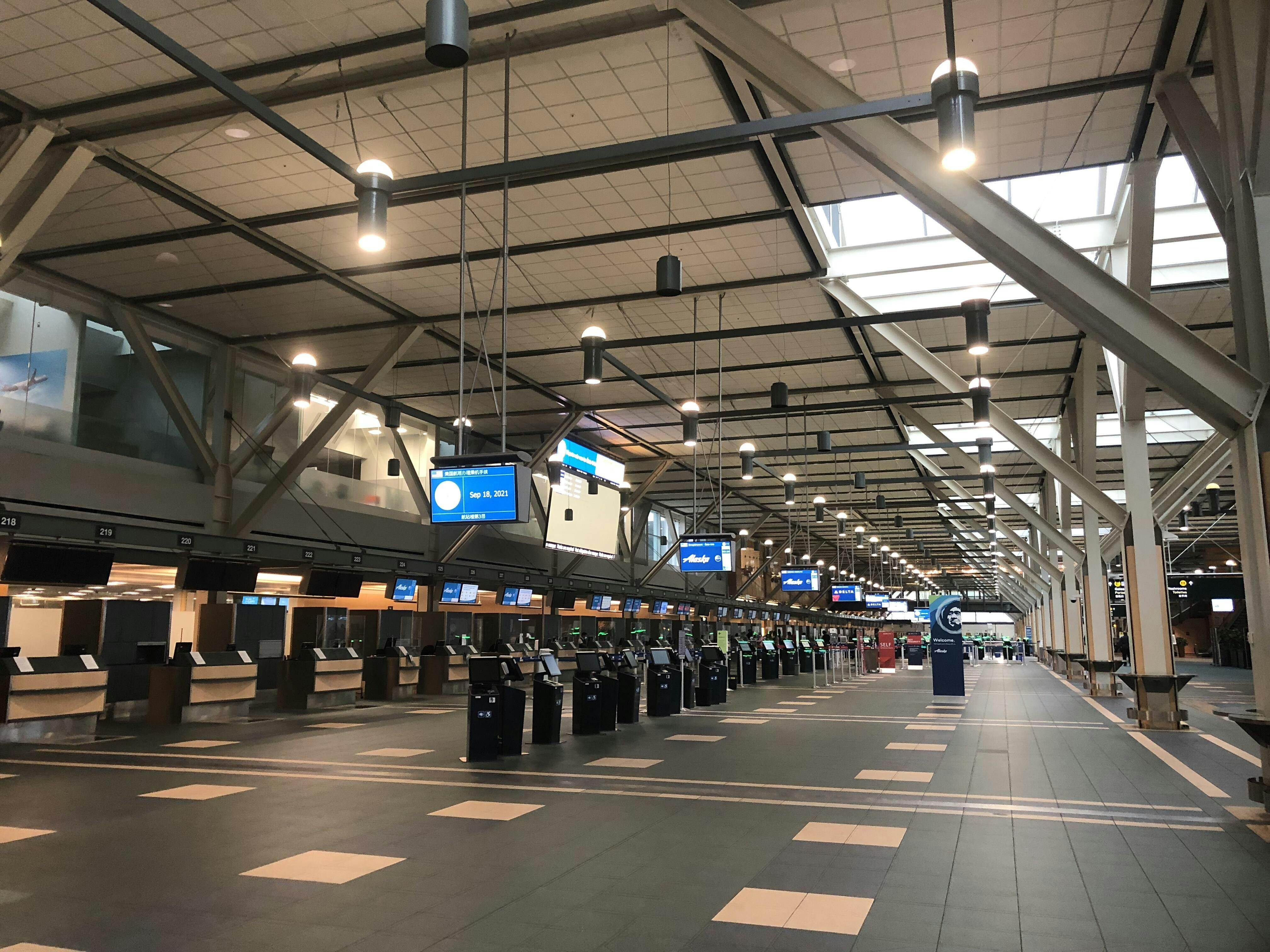 Vancouver's YVR Airport on a quiet moment (Photo: Aaron Saunders)