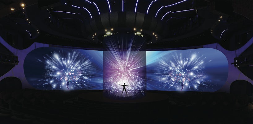 Rendering of a performance in The Theatre on Celebrity Apex 