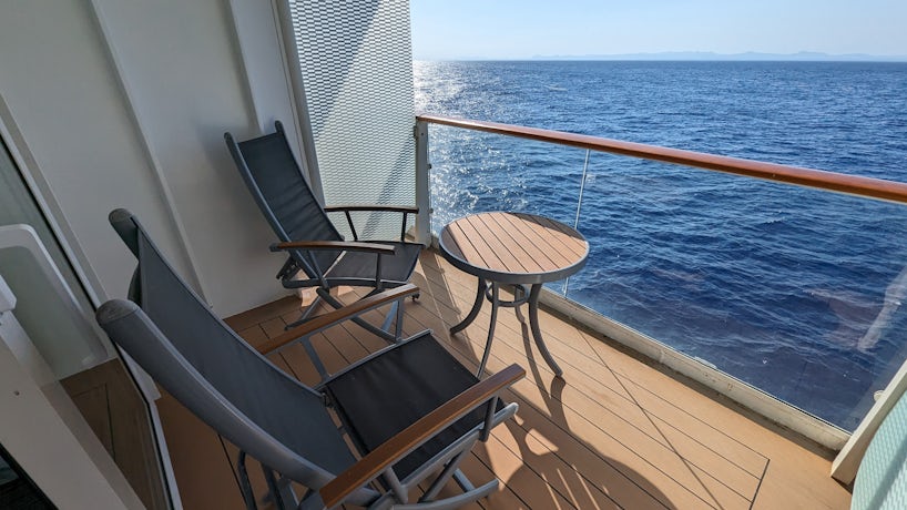 A balcony cabin on Celebrity Reflection. (Photo: Colleen McDaniel)
