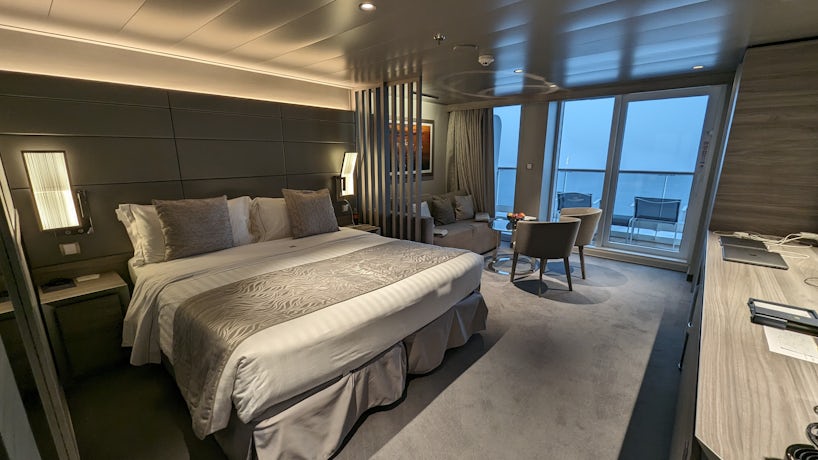 A deluxe balcony cabin in the Yacht Club on MSC Euribia. (Photo: Colleen McDaniel)