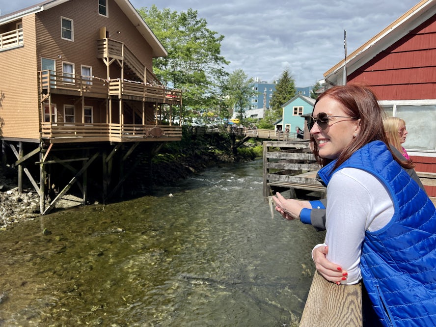 Celebrity Cruises president Laura Hodges Bethge in Ketchikan, Alaska (Photo: Chris Gray Faust)