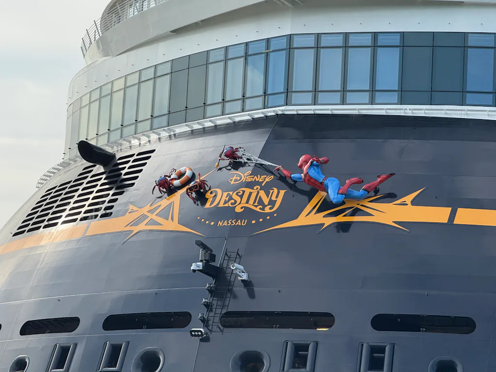 Stern Character nside Disney Destiny: Shipyard Tour, Float Out & First Look at Disney ...