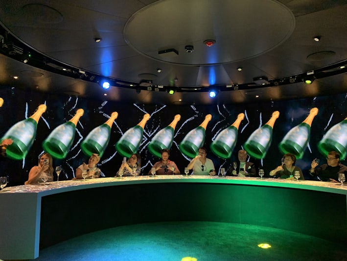 An image of Champagne bottles finishes off 360: An Extraordinary Experience