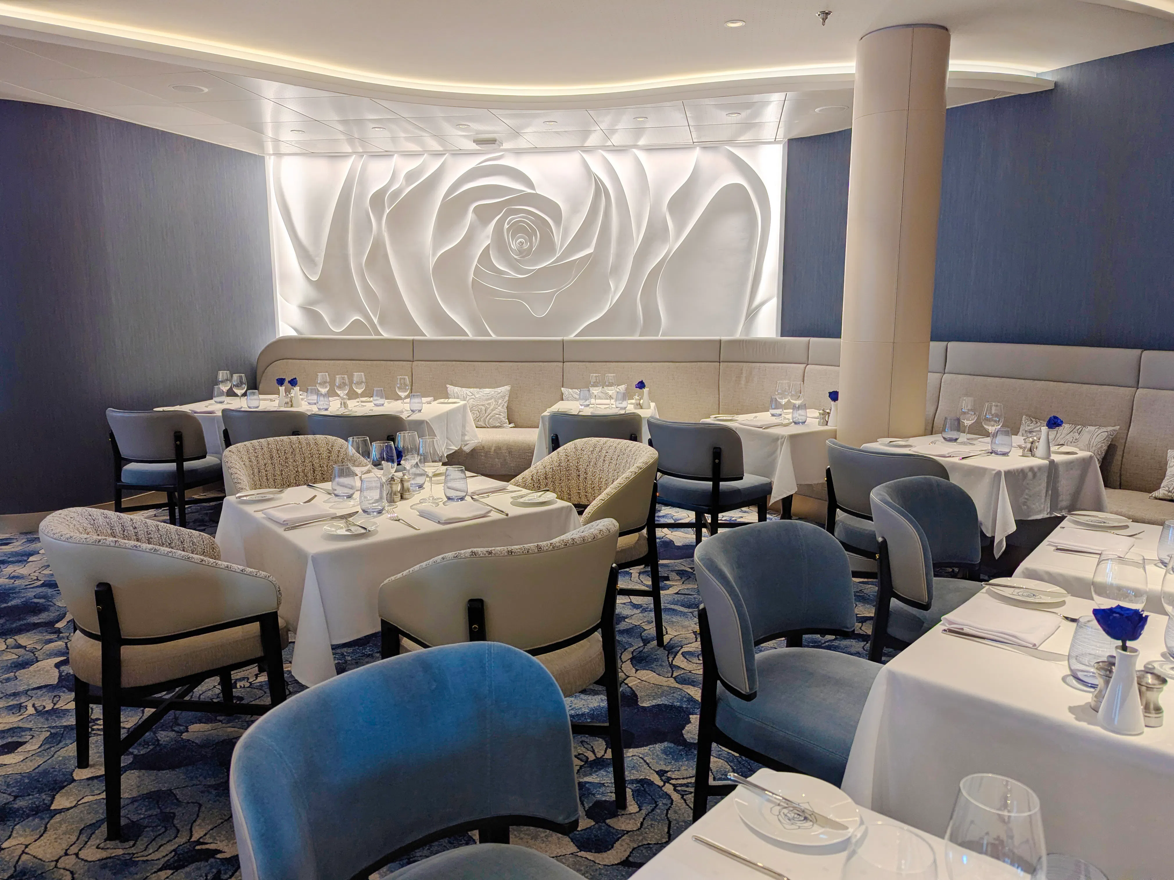 Blu restaurant on Celebrity Xcel. (Photo: Colleen McDaniel)