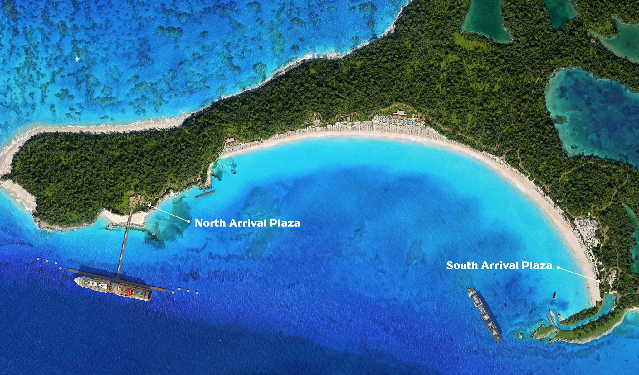 Map of Half Moon Cay