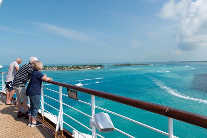 Where are the warmest places to cruise in april 
