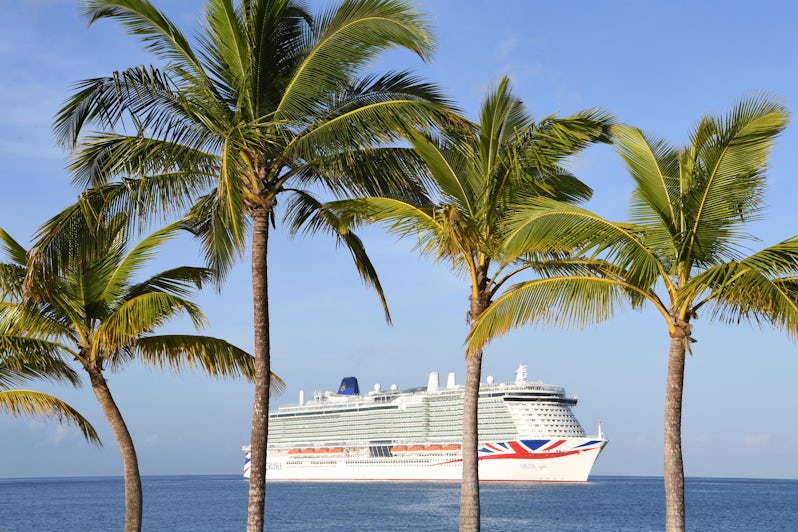 P&O Cruises Arvia in Barbados ahead of her naming ceremony (Photo: Christopher Ison)