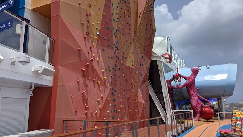 Try out the Climbing Wall onboard Odyssey of the Seas (Photo: Colleen McDaniel)