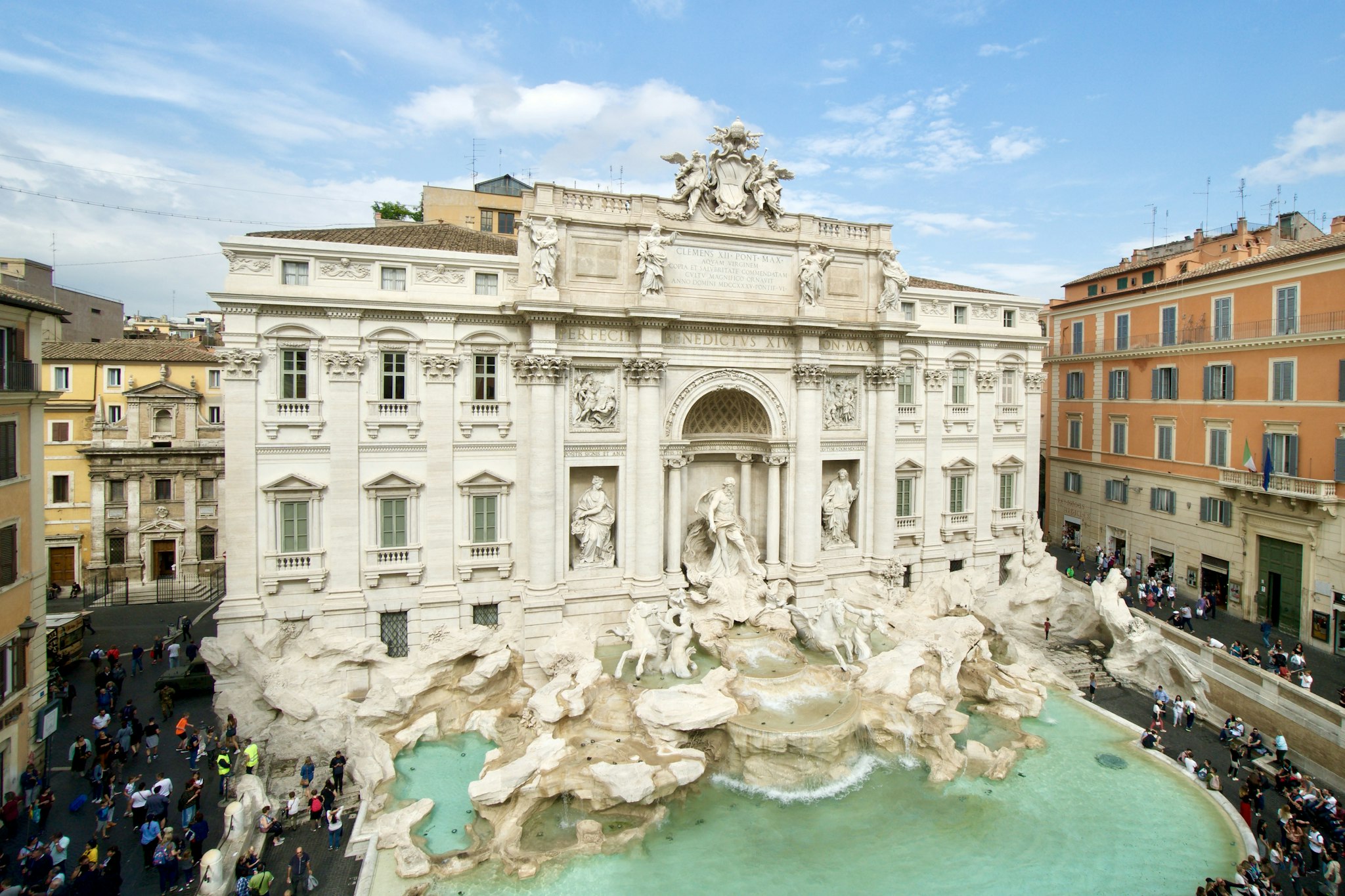 View of Trevi Fountain from nearby hotel (Photo: Kyle Valenta)