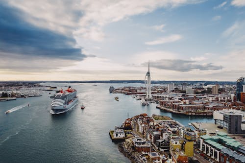 Which ships are cruising from U.K. ports?