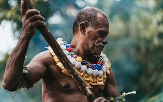 A Fijian man on Beqa Island (Photo: Captain Cook Cruises)