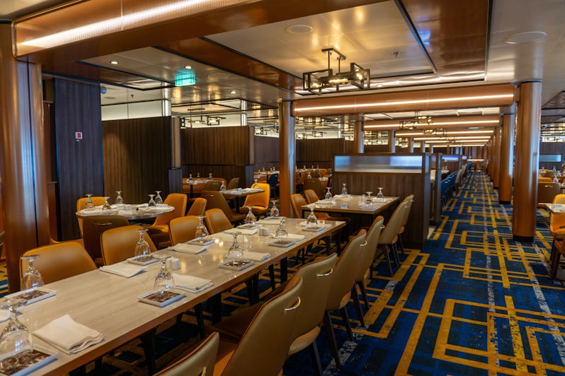 The Carnivale Dining Room is one of two main dining rooms aboard Carnival Celebration (Photo: Aaron Saunders)