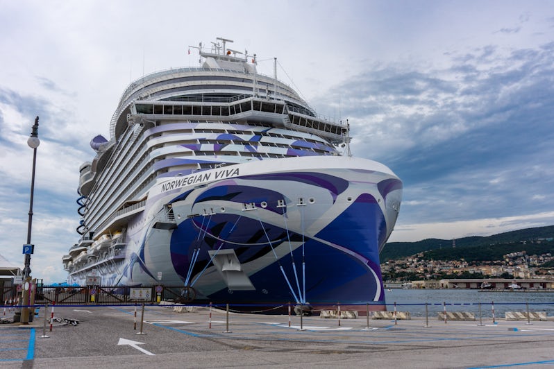 Norwegian Viva docked in Trieste, Italy (Photo: Aaron Saunders)
