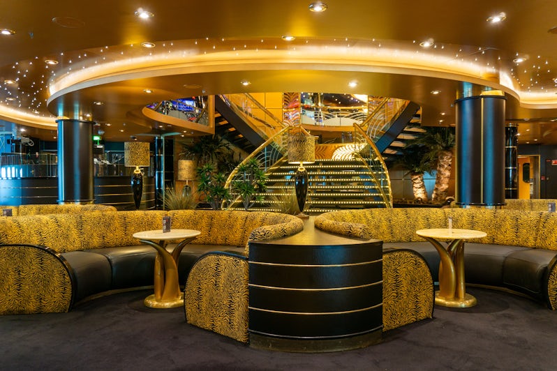 The Tiger Bar has some of MSC's wildest -- but oddly-appealing -- decor onboard MSC Magnifica (Photo: Aaron Saunders)