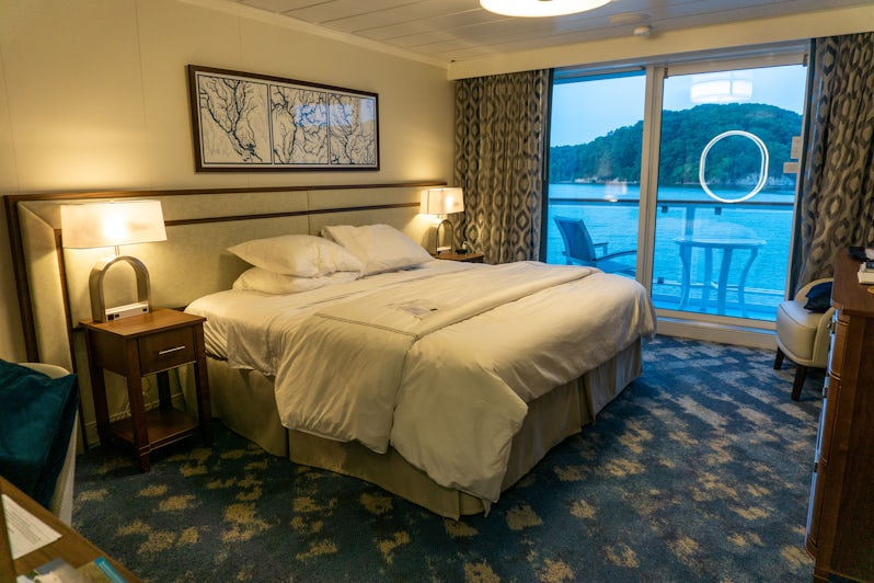 Standard balcony cabins aboard American Serenade are spacious and well-appointed. (Photo: Aaron Saunders)