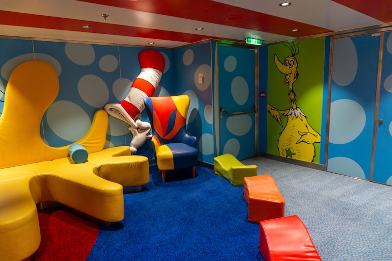Dr. Seuss Bookville is located on Deck 4 aboard Carnival Celebration (Photo: Aaron Saunders)