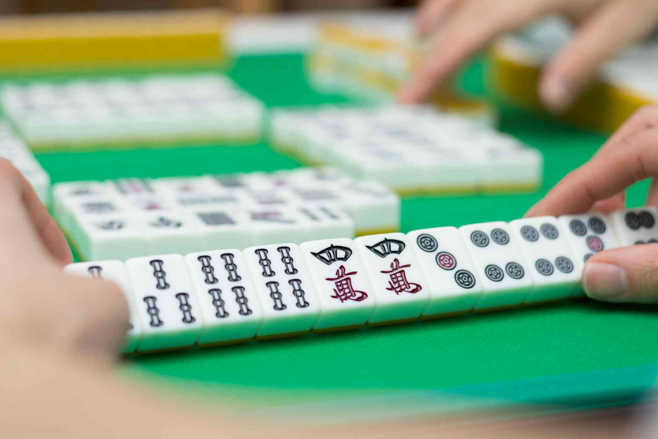 Mahjong Set 144 Mini Portable Mahjong With 1 Mahjong Playing Rules