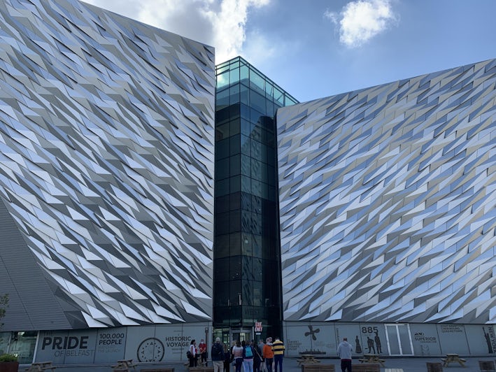 The Titanic Museum in Belfast from outside
