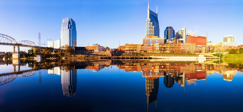 Nashville Skyline along the Cumberland River, Nashville, Tennessee, USA (Photo: OFFFSTOCK/Shutterstock)