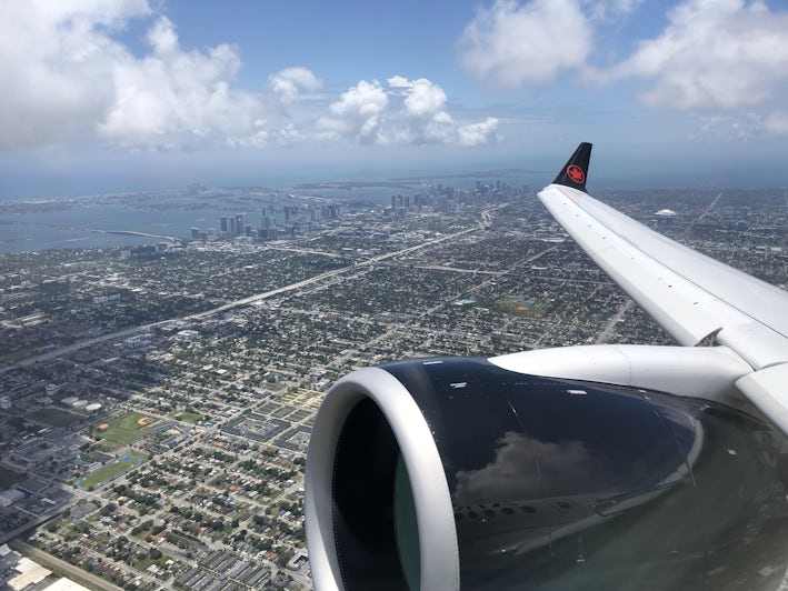 An Air Canada plane departs Miami International Airport (Photo: Aaron Saunders)