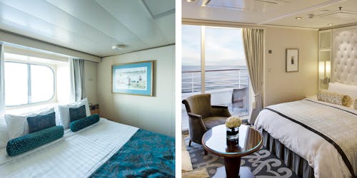 Oceanview vs. balcony cabins