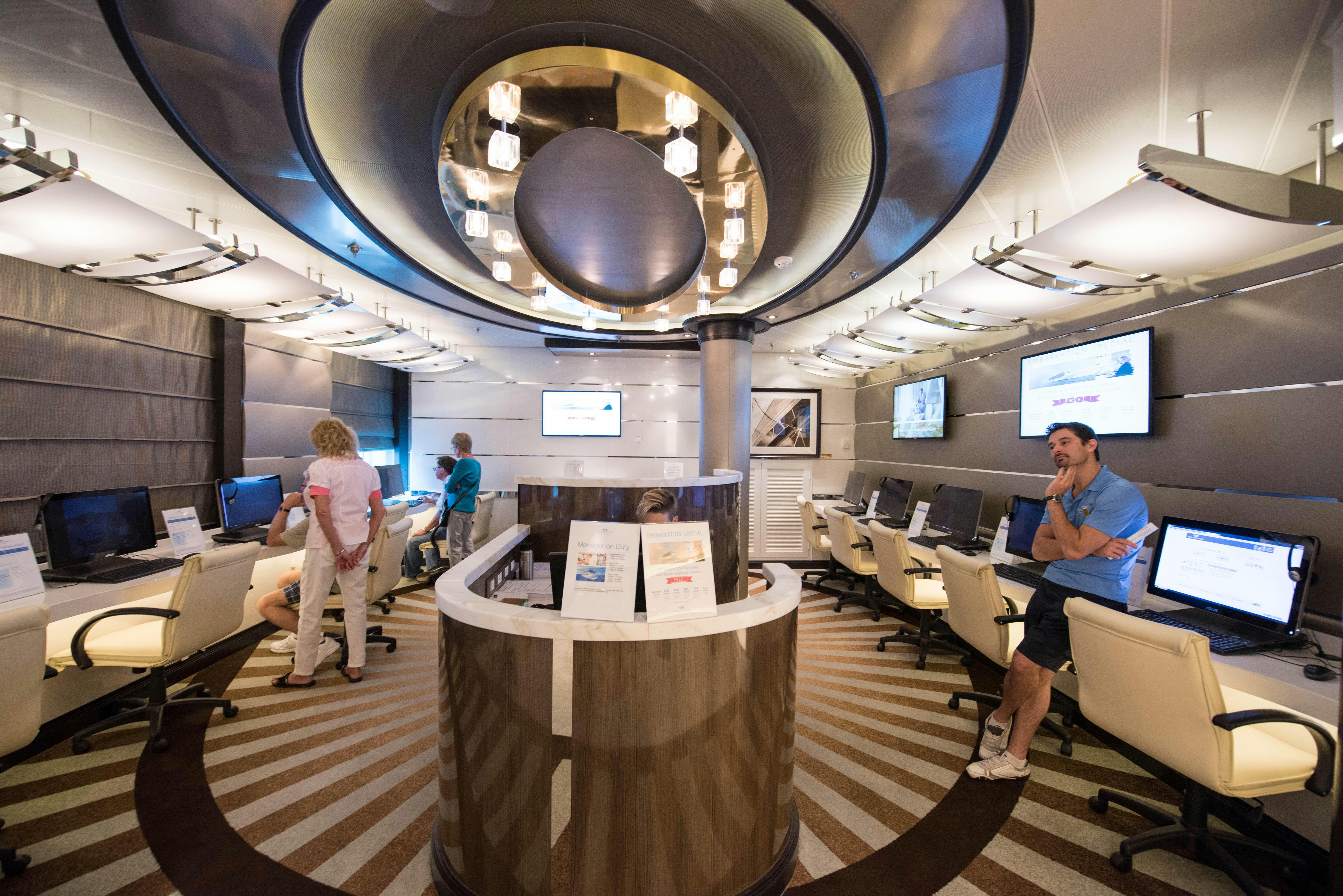 Internet Cafe on Regal Princess
