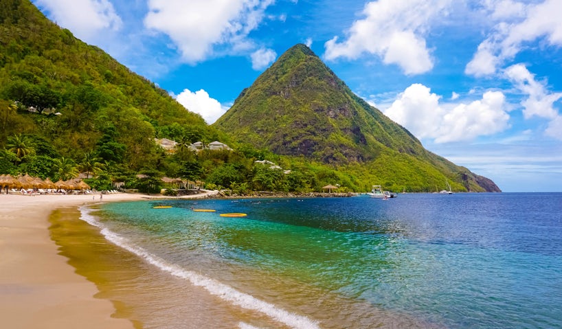 Beautiful Beach in Saint Lucia, Caribbean Islands (Photo: Solarisys/Shutterstock)