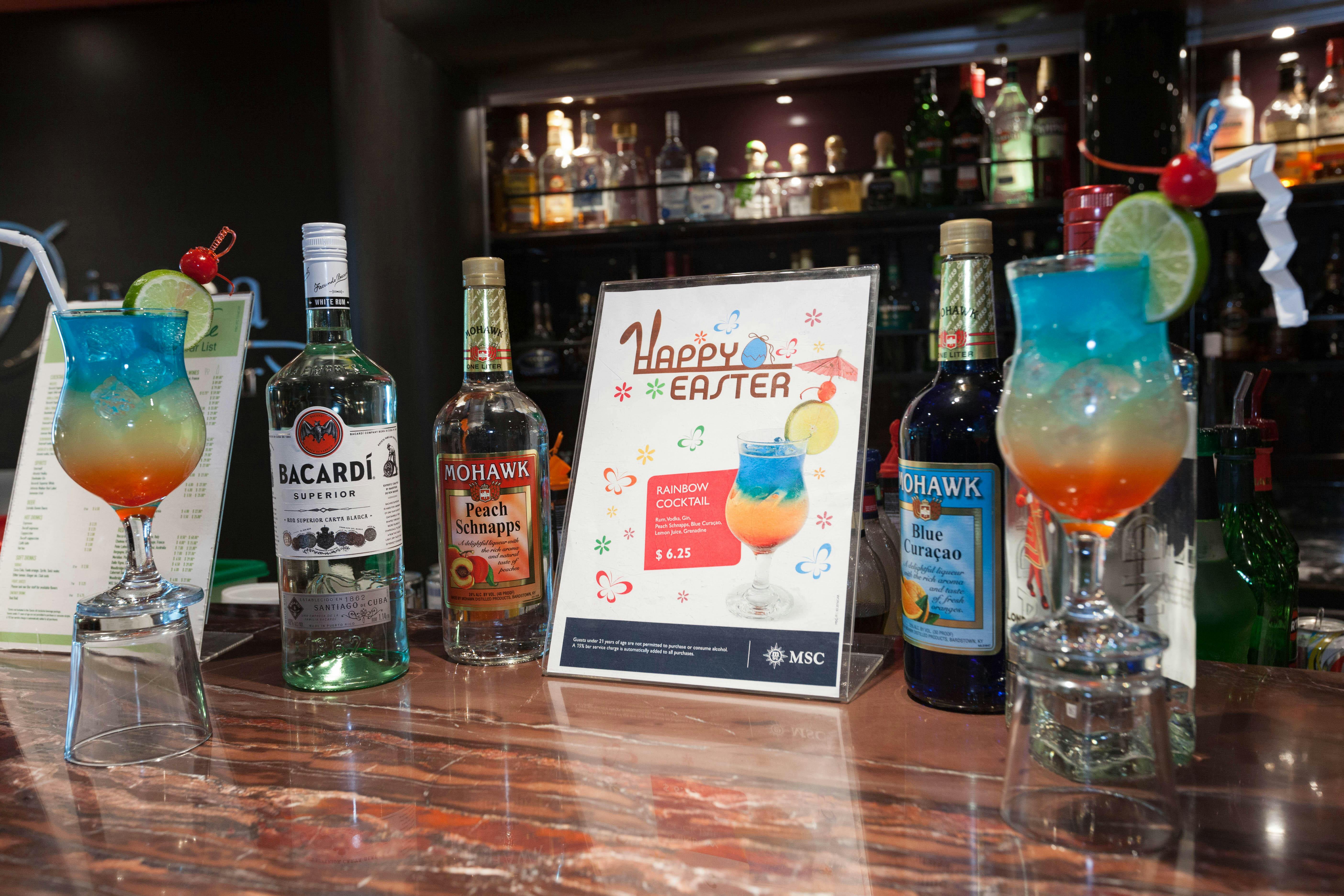 Guía de paquetes de bebidas de las líneas de cruceros