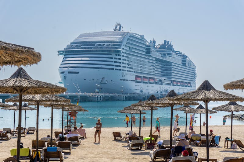 Live from MSC Cruises MSC World Europa in the Middle East