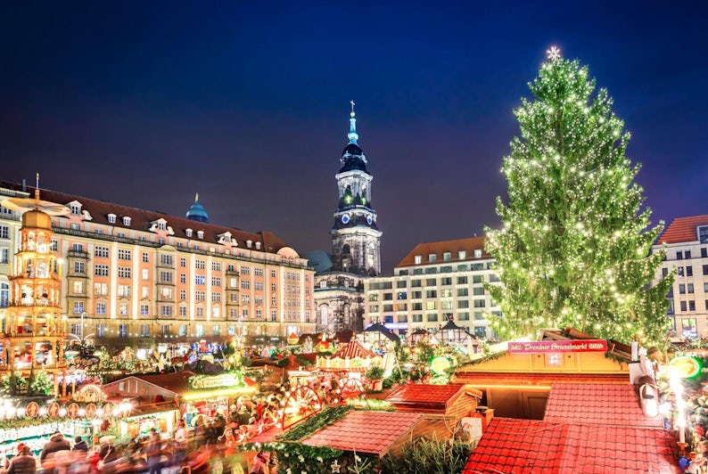 C C  Dresden  Christmas  Market  Square  Tree
