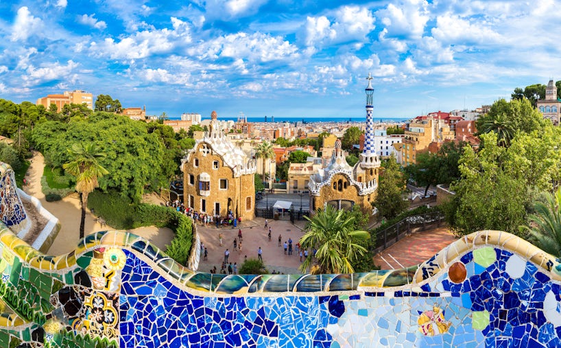 Park Guell by architect Gaudi in a summer day in Barcelona, Spain. (Photo: S-F/Shutterstock)