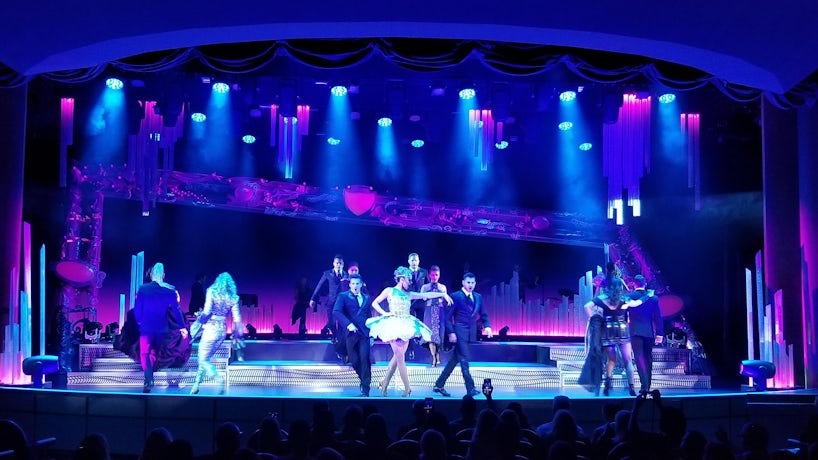“Rock Opera” is the newest show to Princess. The costumes are dazzling (Photo: Colleen McDaniel/Cruise Critic)