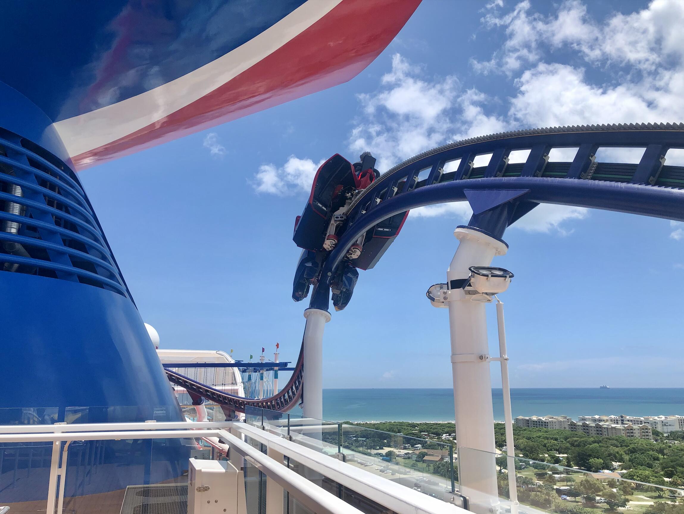 BOLT Roller Coaster on Carnival Cruise Ships