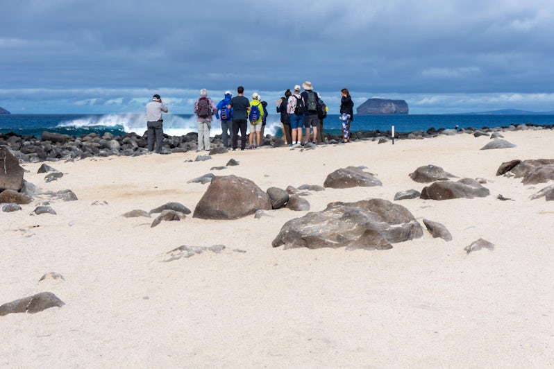 Passengers explore Seymour Norte Island in the Galapagos (Photo: Aaron Saunders)