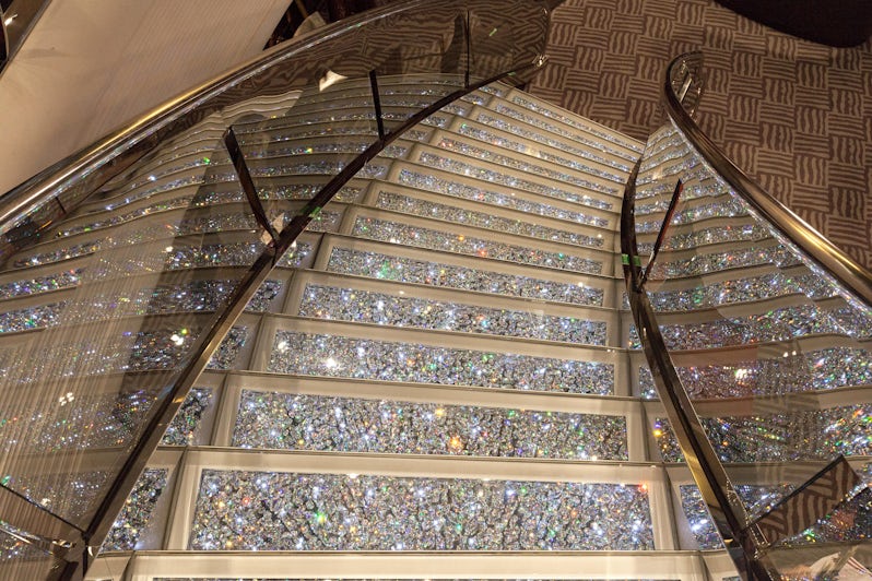 Swarovski Crystal Staircase on MSC Divina (Photo: Cruise Critic) 