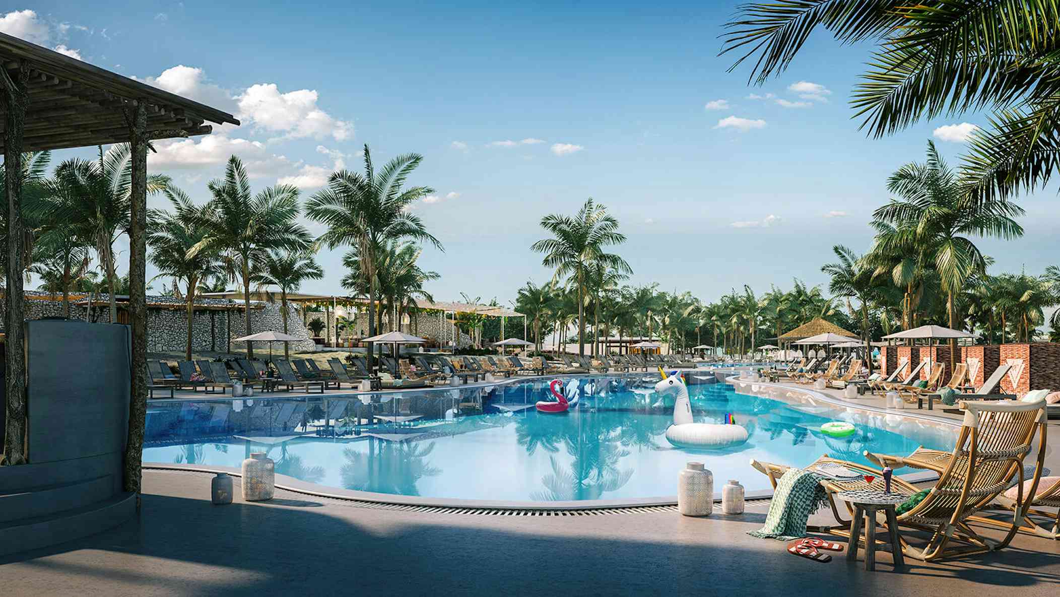Virgin Voyages' beach club provides a little something for everyone: Travel Weekly