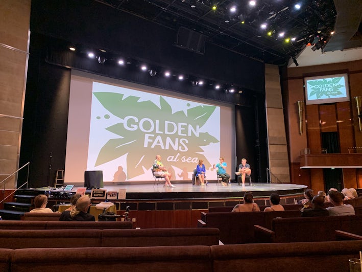 Celebrity Panel during the Golden Fans at Sea (Photo: Marilyn Borth)