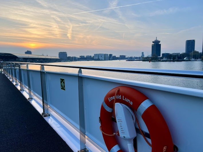 View of Amsterdam from the top deck of Emerald Luna (Photo: Jorge Oliver)