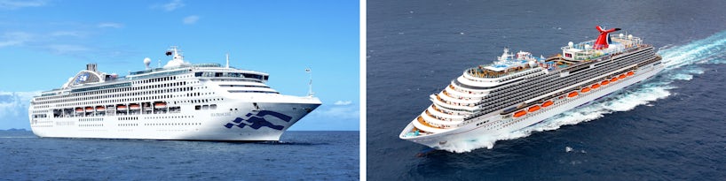 Princess Cruises vs. Carnival Cruise Line (Photo: Princess & Carnival)