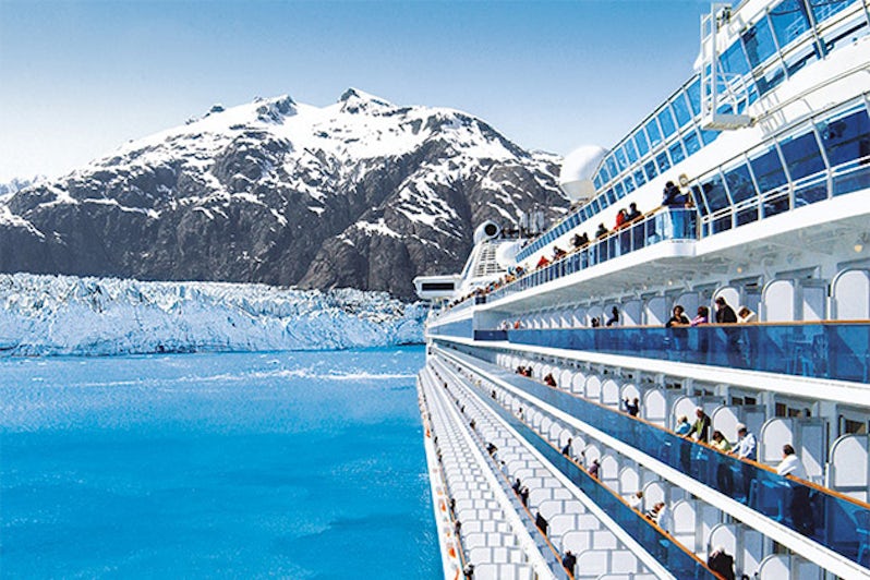 A Princess cruise ship approaches Margerie Glacier, Glacier Bay National Park