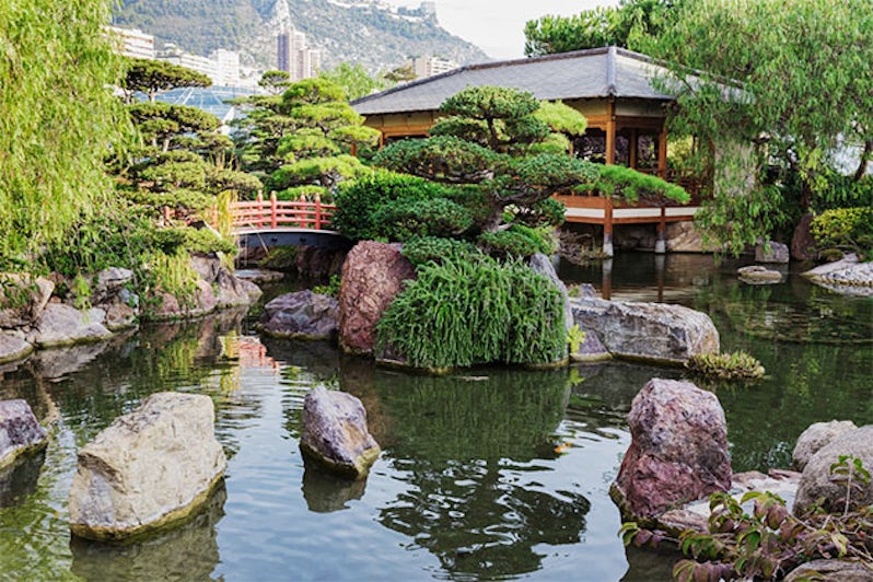 Japanese garden of monte carlo