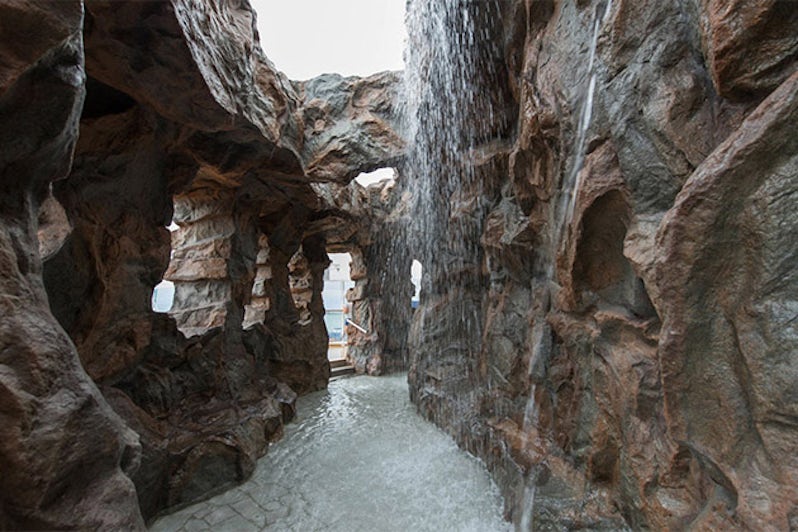 Norwegian Escape waterfall grotto