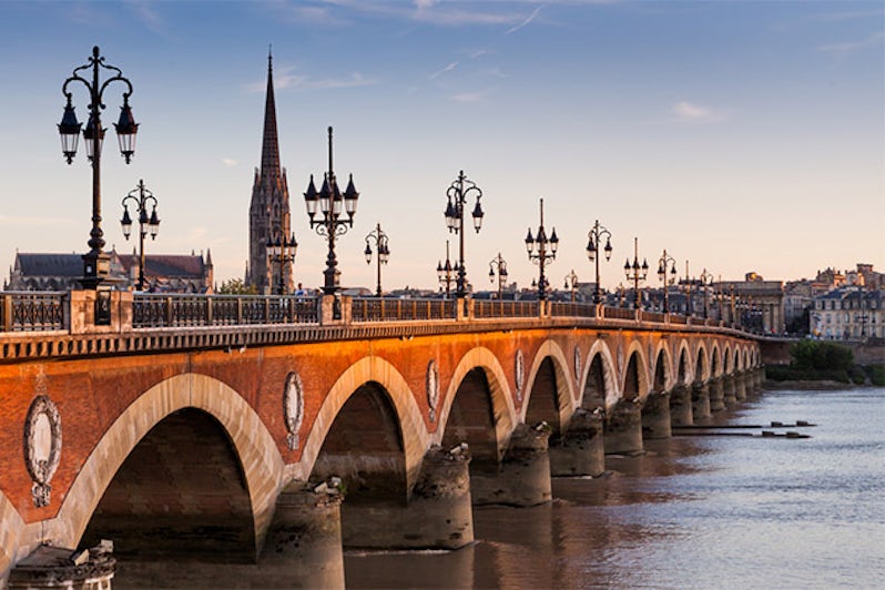Bordeaux river and bridge